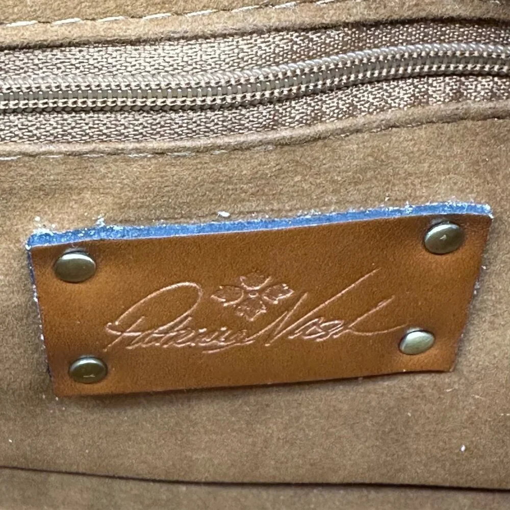 Patricia Nash Purse Leather Crossbody Bag Wallet Set Hazelnut Tan Handbag - Picture 7 of 16